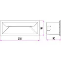 HEITRONIC outdoor recessed luminaire MURANO IP65, anthracite 