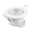 HEITRONIC Inbouwarmatuur DL7003 rond, CCT Switch IP44, wit dimbaar 5,5W 540/600/580lm 3000/4000/6500K 38° CRI >80