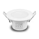 HEITRONIC Inbouwarmatuur DL7003 rond, CCT Switch IP65, wit dimbaar 6,7W 550/630/610lm 3000/4000/6500K 100° CRI >80