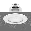 HEITRONIC Inbouwarmatuur DL7003 rond, CCT Switch IP65, wit dimbaar 6,7W 550/630/610lm 3000/4000/6500K 100° CRI >80