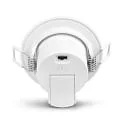 HEITRONIC Inbouwarmatuur DL7003 rond, CCT Switch IP65, wit dimbaar 6,7W 550/630/610lm 3000/4000/6500K 100° CRI >80