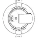 HEITRONIC Inbouwarmatuur DL7003 rond, CCT Switch IP65, wit dimbaar 6,7W 550/630/610lm 3000/4000/6500K 100° CRI >80