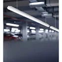 Armatuur voor vochtige ruimten SNAKE 120CM slagvast, schakelbaar IP65, wit mat 