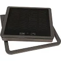 HEITRONIC outdoor floor lamp Z-LINE with sensor, with USB connection, with accumulator IP54, anthracite dimmable