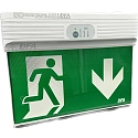 HEITRONIC Noodverlichting SAVE-XS SINGLE CL met Batterij, met Noodlichtmodule IP44, groen, transparant, wit 
