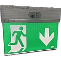 HEITRONIC Noodverlichting SAVE-XS SINGLE CL met Batterij, met Noodlichtmodule IP44, groen, transparant, wit 