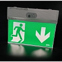 HEITRONIC Noodverlichting SAVE-XS SINGLE CL met Batterij, met Noodlichtmodule IP44, groen, transparant, wit 