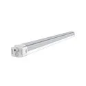 HEITRONIC damp-proof luminaire SHARK-X switchable IP65, white 