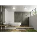 Helestra LED Ceiling luminaire ZELO 29 LED Bathroom luminaire, IP44, chrome