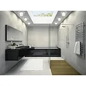 Helestra LED Ceiling luminaire KETO LED Bathroom luminaire, square, IP44, chrome