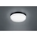 ceiling luminaire TANA IP44, black matt, partly satined 