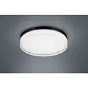 ceiling luminaire TANA IP44, black matt, partly satined 