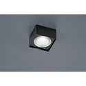 LED Ceiling luminaire KARI LED, square, IP30, black matt