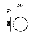 Helestra Plafondarmatuur RACK rond IP20, gesatineerd, wit mat dimbaar
