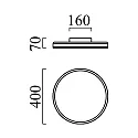 Helestra Plafondarmatuur SONA rond IP20, gesatineerd, bladgoud dimbaar