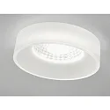 Plafondinbouwarmatuur IVA IP44, gesatineerd, wit dimbaar