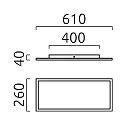 Helestra ceiling luminaire RACK IP20, satined, gold leaf dimmable