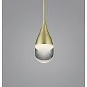 LED Pendant luminaire DEEP LED, IP20, gold matt