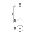 Helestra Pendelarmatuur DORO E27 IP20, zwart mat