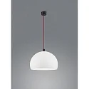 Pendelarmatuur DORO E27 IP20, rood, zwart mat, wit