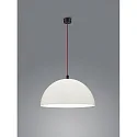 Pendelarmatuur DORO E27 IP20, rood, zwart mat, wit