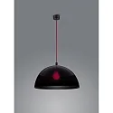 pendant luminaire DORO E27 IP20, red, black, black matt