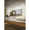Spiegelarmatuur LADO 90 medium, schakelbaar, met diffuser IP44, chroom 