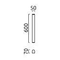 Spiegelarmatuur PONTO 60 IP44, chroom 