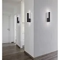 Helestra Wandarmatuur NEX IP20, gesatineerd, zwart mat 