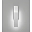 Helestra Wandarmatuur DEX IP20, aluminium gepolijst, wit mat dimbaar