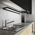 Helestra LED Wall luminaireSLATE 30 LED Mirror lamp IP44 black matt