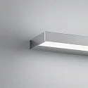 Helestra Spiegelarmatuur SLATE 60 IP44, chroom, gesatineerd 