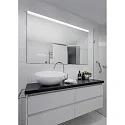 Helestra Spiegelarmatuur ONTA 60 IP44, chroom, gesatineerd 