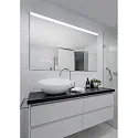 Helestra Spiegelarmatuur ONTA 120 IP44, chroom, gesatineerd 