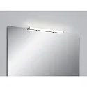 mirror luminaire LADO-S  60 short, switchable, slim, with diffuser IP44, chrome, white 