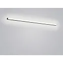 Helestra mirror luminaire LADO-S 120 large, switchable, slim, with diffuser IP44, black matt, white 