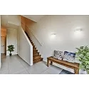 Wandarmatuur LUZ roteerbaar, direct / indirect, met diffuser IP54, koffie bruin dimbaar