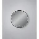 mirror with lighting VIDO Ø 60CM tunable white, direct IP44, black 