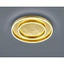 Plafondarmatuur SONA IP20, gesatineerd, bladgoud dimbaar