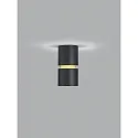 Plafondarmatuur ROK 1-vlams, direct / indirect, focusseerbaar IP20, goud mat, zwart mat dimbaar