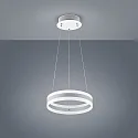 Helestra Pendelarmatuur LIV 40 up down, ring vorm IP20, wit mat dimbaar