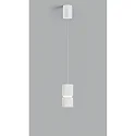 Pendelarmatuur ROK 1-vlams, instelbaar, direct / indirect, focusseerbaar IP20, wit mat dimbaar