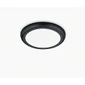 Helestra ceiling luminaire BIS CCT Switch, universal, multipower IP54, black matt 