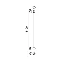 Helestra pendant luminaire OVE IP20, gold, black dimmable