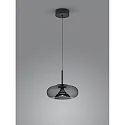 pendant luminaire SICA 1 flame IP20, black matt dimmable