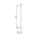 Helestra pendant luminaire SICA 1 flame IP20, gold, black dimmable