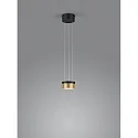 Pendelarmatuur ODA IP20, goud, zwart dimbaar