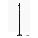 Helestra floor lamp CONI IP20, satined, black matt dimmable