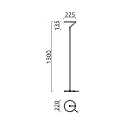 floor lamp ELARA with switch LED IP20