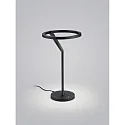 table lamp ELARA with touch dimmer, ring shape IP20, black matt dimmable